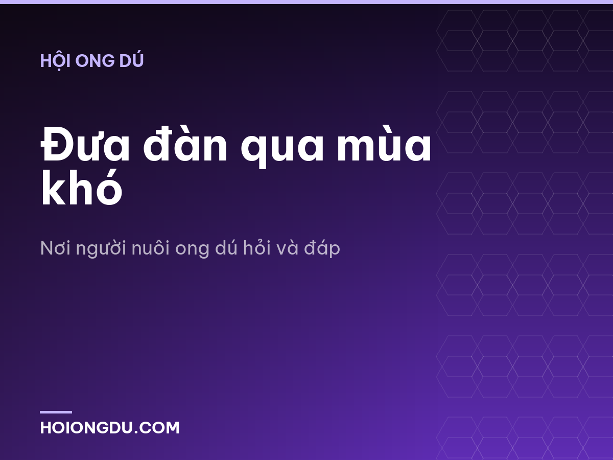 Đưa đàn qua mùa khó