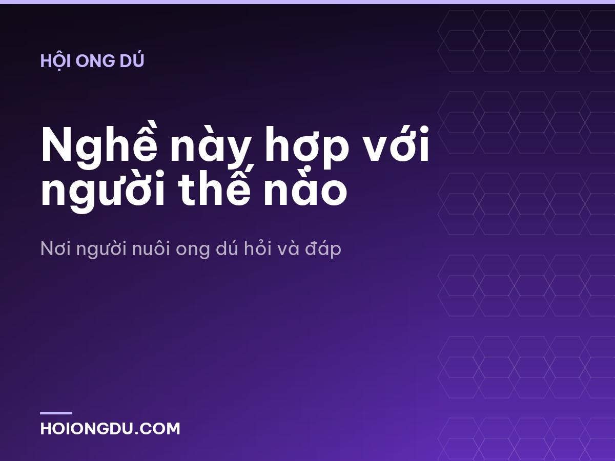 Nghề này hợp với người thế nào