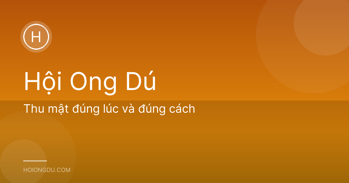 Thu mật đúng lúc và đúng cách